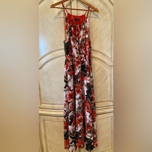 Sangría Floral spaghetti strap dress